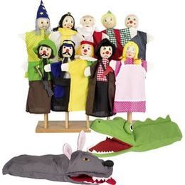 Velký moderní supermarket na kolečkách s doplňky zelený