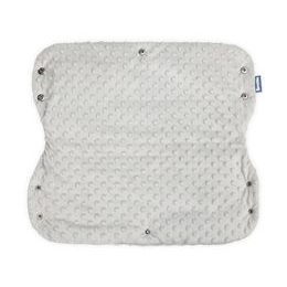 Rukávník na kočárek s kožešinou černý