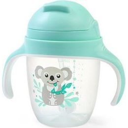 Dětský hrneček se zatíženým brčkem - tyrkysový