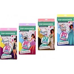 Módní návrhářka - blok s doplňky - mix 4 druhy