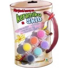 Akrylové barvy - 6ks se štětcem