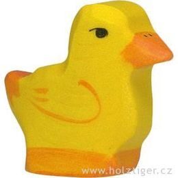 Žluté kuřátko - zvířátko ze dřeva