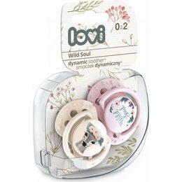 LOVI 22/892 Dynamický silikonový dudlík 0-3 m 2 ks Stardust zelený