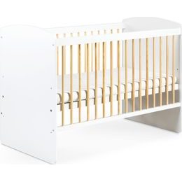 Dětská postýlka Klups Karolina II bílá+borovice