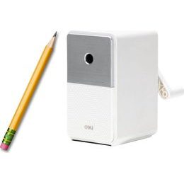 Strouhátko na tužky s kličkou, se zásobníkem a nastavitelným ostřím, bílá