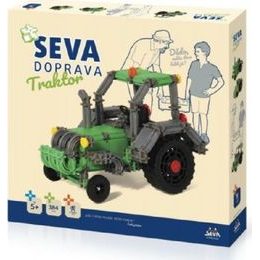 Stavebnice SEVA - DOPRAVA Traktor 384 dílků