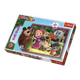 Puzzle maxi 24 dílků Máša a medvěd 60x40cm v krabici 40x27x5cm