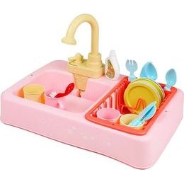 Dětská stodola pro zvířata se zvuky - růžová