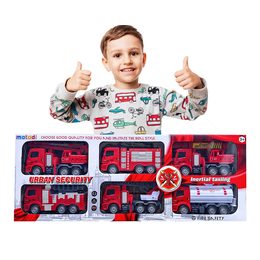 Velká sada hasičských vozů – 6 ks