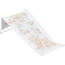 Látkové lehátko ke koupání medvídek bílé