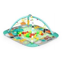 Ecotoys hrací deka 2v1 s 18 míčky Play Ball šedá