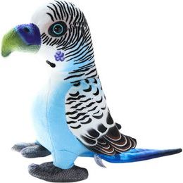 Plyšový papoušek 20 cm, modrá