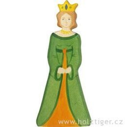 Královna - dřevěná vyřezávaná figurka