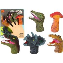 Prstoví maňáscí z gumy dinosauři 5 kusů