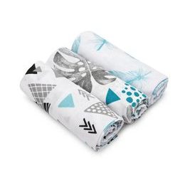 Sensillo Balení mušelínové pleny modré