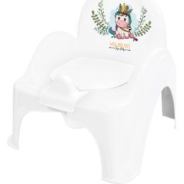 Dětský nočník s poklopem Wild & Free jednorožec bílý