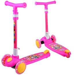 Dětská koloběžka Crazy Scooter se svítícími koly - růžová