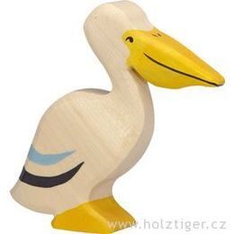 Pelikán - dřevěné zvíře