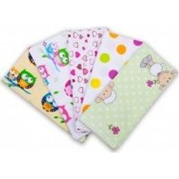 Flanelové pleny s potiskem ATK 70x80 cm (5 ks)