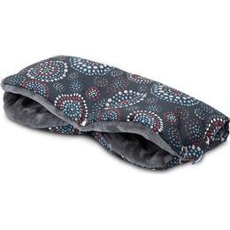 Rukávník na kočárek rozety černý