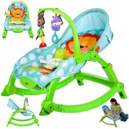 Kojenecké lehátko 3v1 s vibracemi Lion Rocker