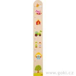 Dětský dřevěný metr - na statku, 70 cm