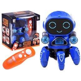 Interaktivní tančící robot na dálkové ovládání Boot Pioneer modrý