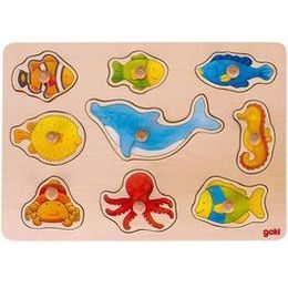 Puzzle s dřevěnými úchytkami Návštěva u doktora, 9 dílů
