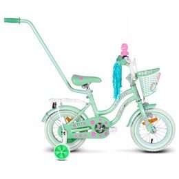 Mexller dětské kolo SISI 12" s vodící tyčí mintové 2022