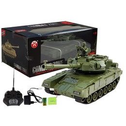 Vojenský tank na dálkové ovládání Russian T90 zelený 1:28
