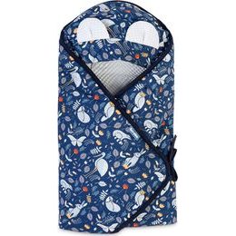 Sensillo Zavinovačka do autosedačky wafel krajina zvířat modrá