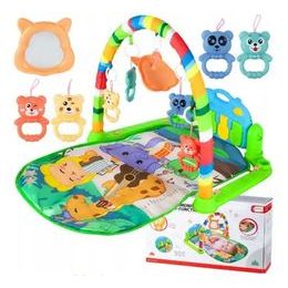 Hrací deka s piankem Harmonika zelená