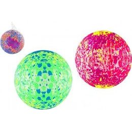 Míč nafouknutý barevný se stříkanci - mix 3 barvy