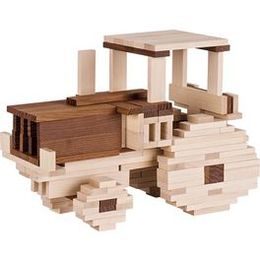 Stavební kostky přírodní dvoubarevné, 200 ks