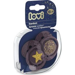 LOVI 22/892 Dynamický silikonový dudlík 0-3 m 2 ks Stardust zelený