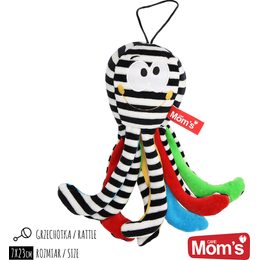 Hencz Toys Edukační hračka Chobotnička s rolničkou - bílo/černá