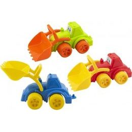Stavební stroj - bagr/nakladač - mix 3 barvy
