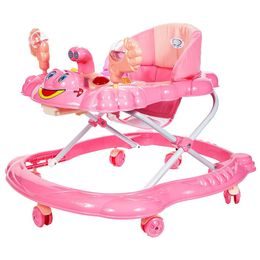 Dětské vzdělávací chodítko Laugh Walker růžové