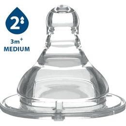 BabyOno Baby Ono Dudlík široké hrdlo silikon střední průtok 3m+