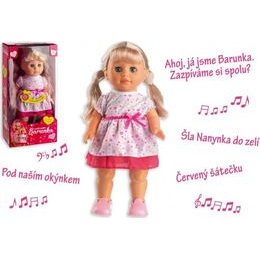 Panenka Barunka chodící a česky zpívající - na baterie