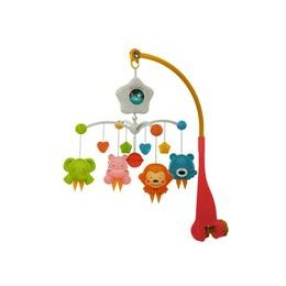 Haunger kolotoč nad postýlku s projektorem Space Travel oranžový