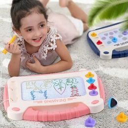 Oboustranná magnetická tabule s doplňky -modro/růžová