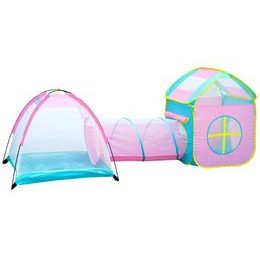 Majlo Toys dětský stan 3v1 s tunelem Paradise Tent