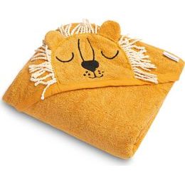 Dětská osuška s kapucí Lev 90x90cm ecru