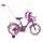Mexller dětské kolo Village 16" s vodící tyčí fialové