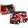 Hasičské auto s výsuvným žebříkem červené
