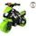 Odrážedlo motorka zeleno-černá - na baterie