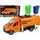 Popelářský vůz na setrvačník oranžový