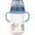 CANPOL babies Hrneček se silikonovým pítkem FirstCup BONJOUR PARIS 250ml modrý