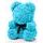 Medvídek z růží modrý Rose Bear 40 cm